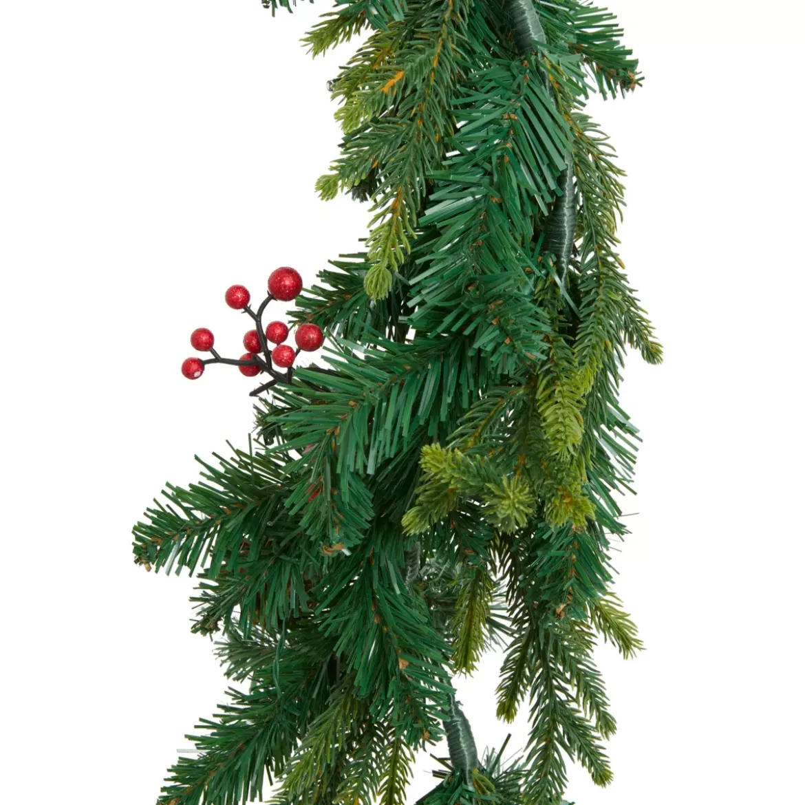 ghirlanda luminosa per albero di Natale a pile (180 cm) Wister con bacche e pigne