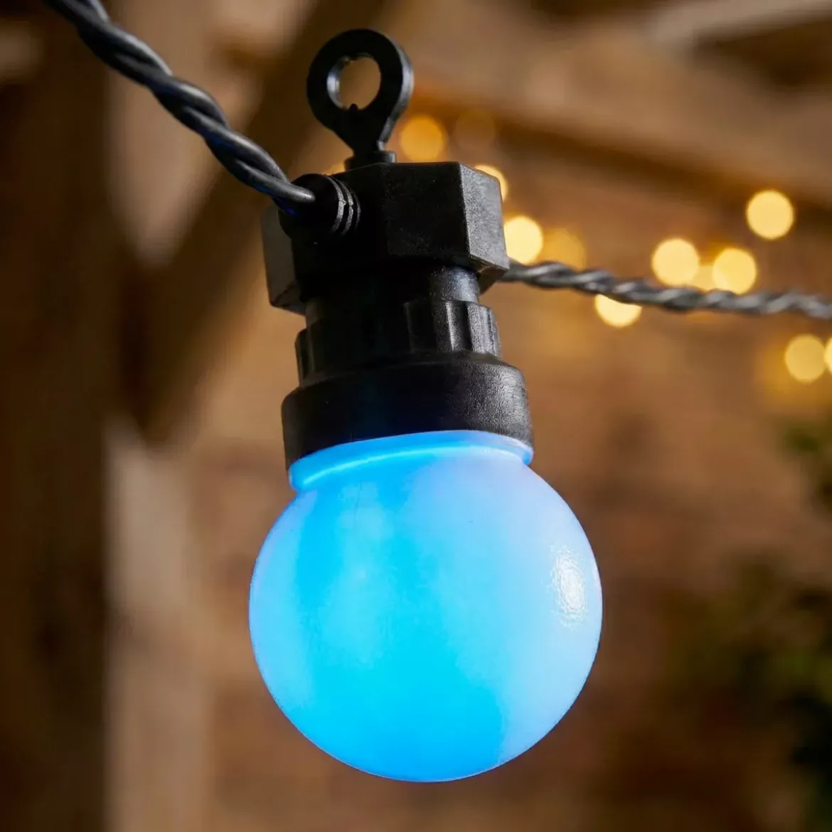 Ghirlanda luminosa solare da giardino 10 LED (4,5 m) Festa estiva Multicolore