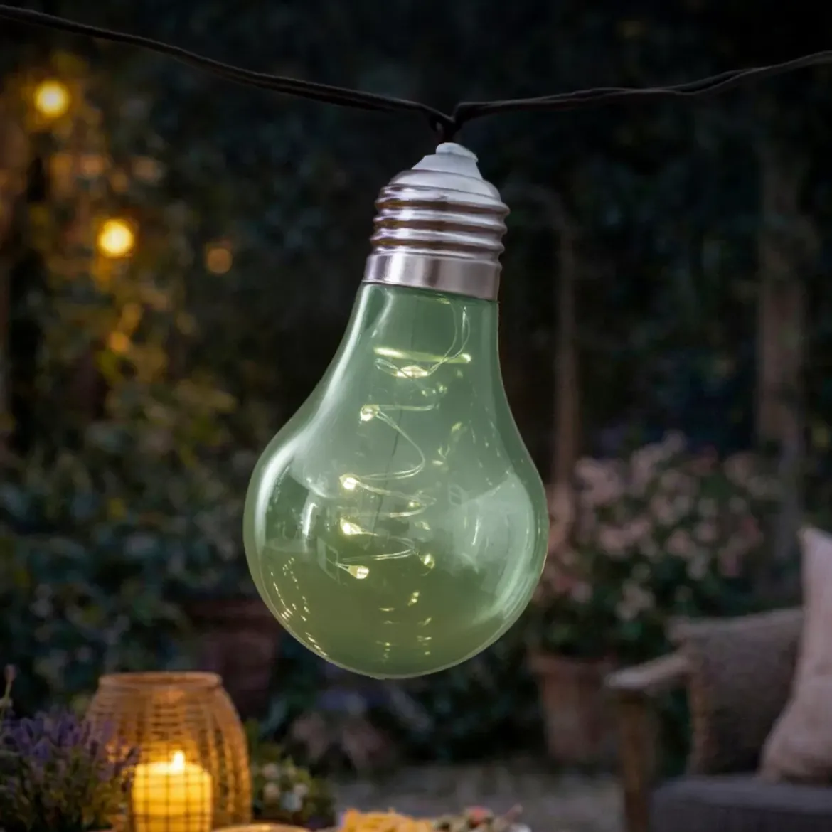 Ghirlanda luminosa solare Flashing 4,5 m - Multicolore 50 LED