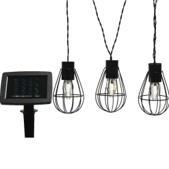 Ghirlanda luminosa solare Gabbia 3,5 m - Bianco caldo 8 LED