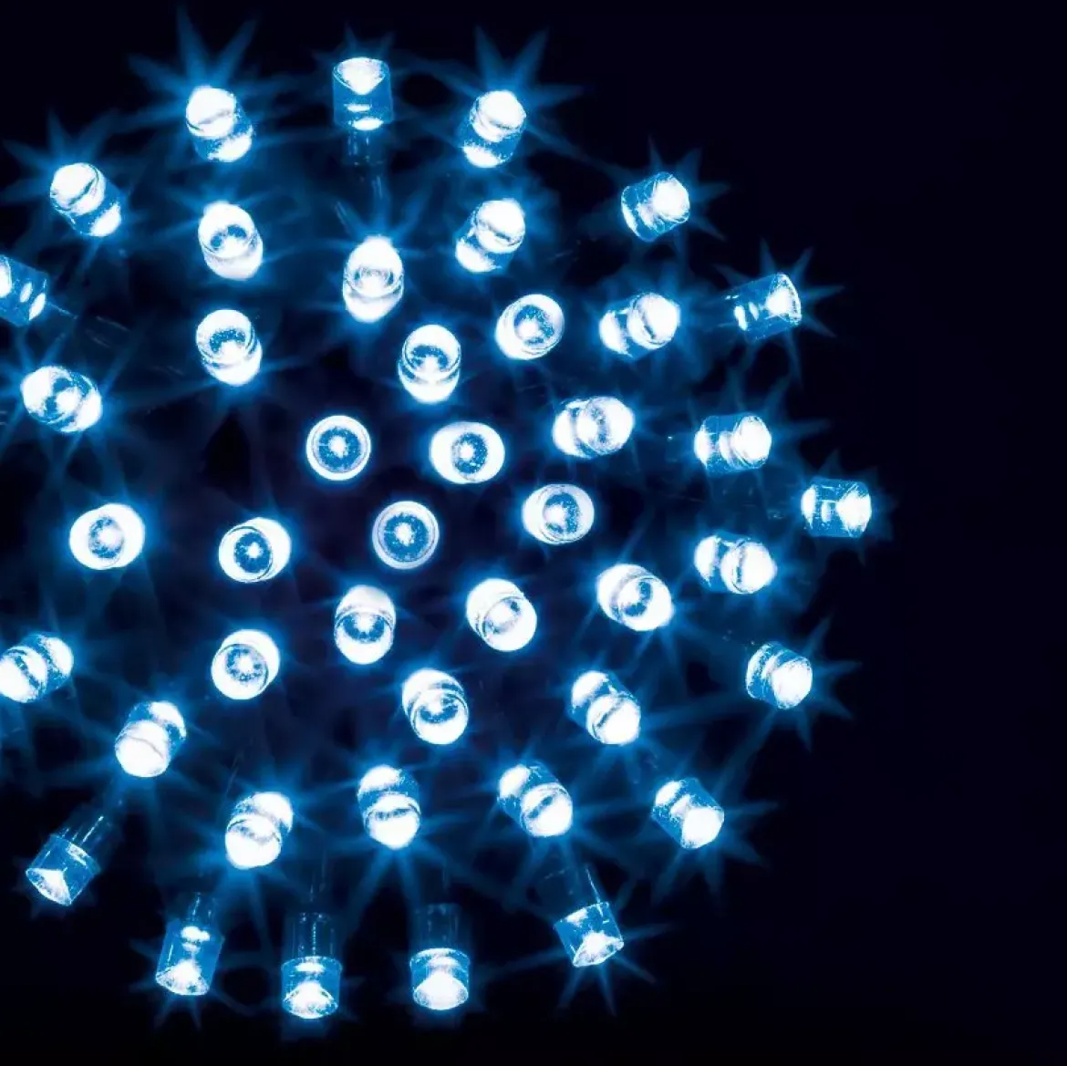 Ghirlanda luminosa Timer 30 m Blu 300 LED CT