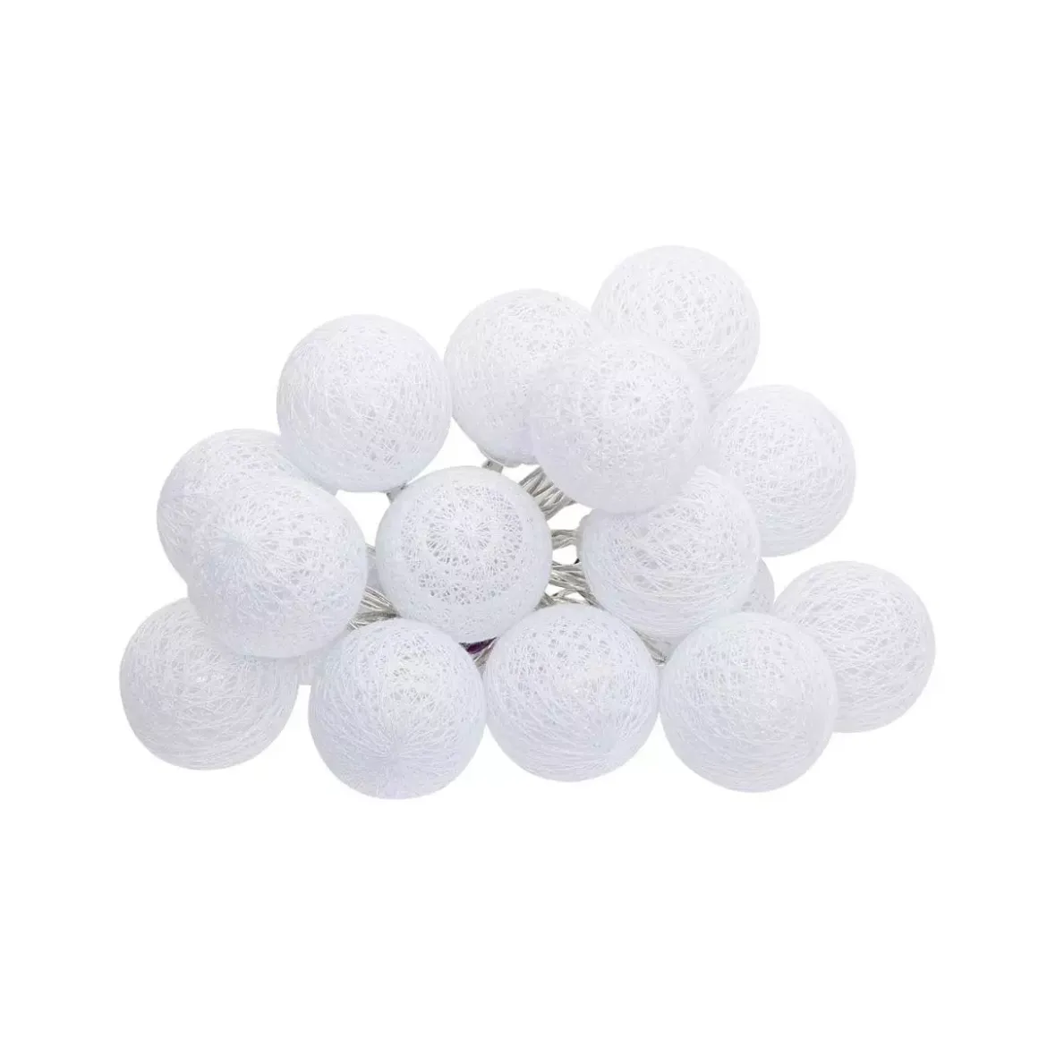 Ghirlanda Maribel Bianco 16 palline