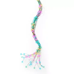 Ghirlanda tenda per albero H2,40m 832 Micro LED cavo verde Multicolore pastello