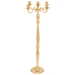 Grande Candelabro in metallo (H100 cm) Natale festivo Dorato