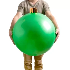 Grande pallina di Natale gonfiabile D65 cm Verde