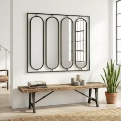 Grande specchio da parete (127 cm) Indio Nero