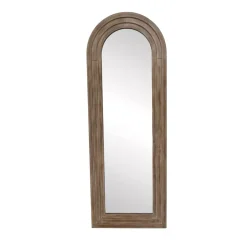 Grande specchio da parete con cornice in legno (182 cm) Marbala Marrone