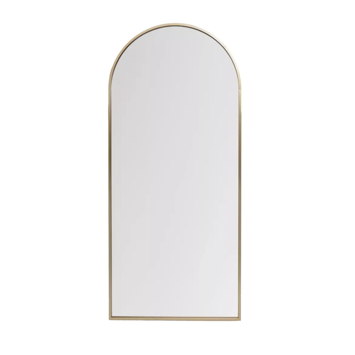 Grande specchio da parete in metallo (Alt 180 cm) Dallas Dorato