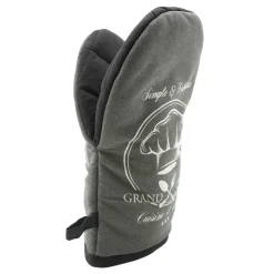 Guanto da cucina in cotone (24,5 x 14,5 cm) Grand Chef Grigio