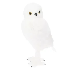 Gufo di Natale (H49 cm) Floconis Bianco