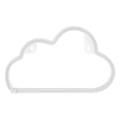 Insegna neon a pile (H18.7 cm) Nuvola Bianco