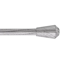 Kit asta estensibile (L120 - 210 cm / D19 mm) Pise Grigio e Nero