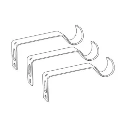 Kit asta per tenda estensibile (L120 - L210 cm / D19 mm) Villalouise Nero opaco