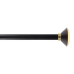 Kit asta tenda estensibile (L210 - L380 cm / D19 mm) Coni Oro e Nero