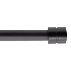 Kit asta tenda estensibile (L120 - L210 cm / D19 mm) Cesena Nero opaco