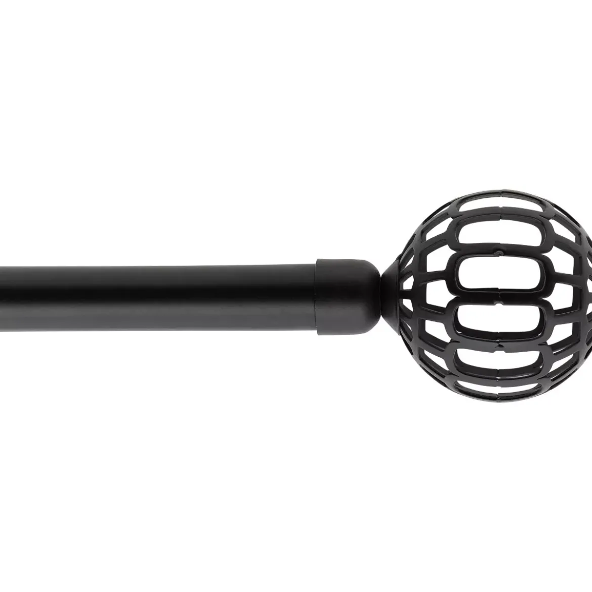 Kit di asta per tenda estensibile (L120 - L210 cm / D19 mm) Facette Nero opaco