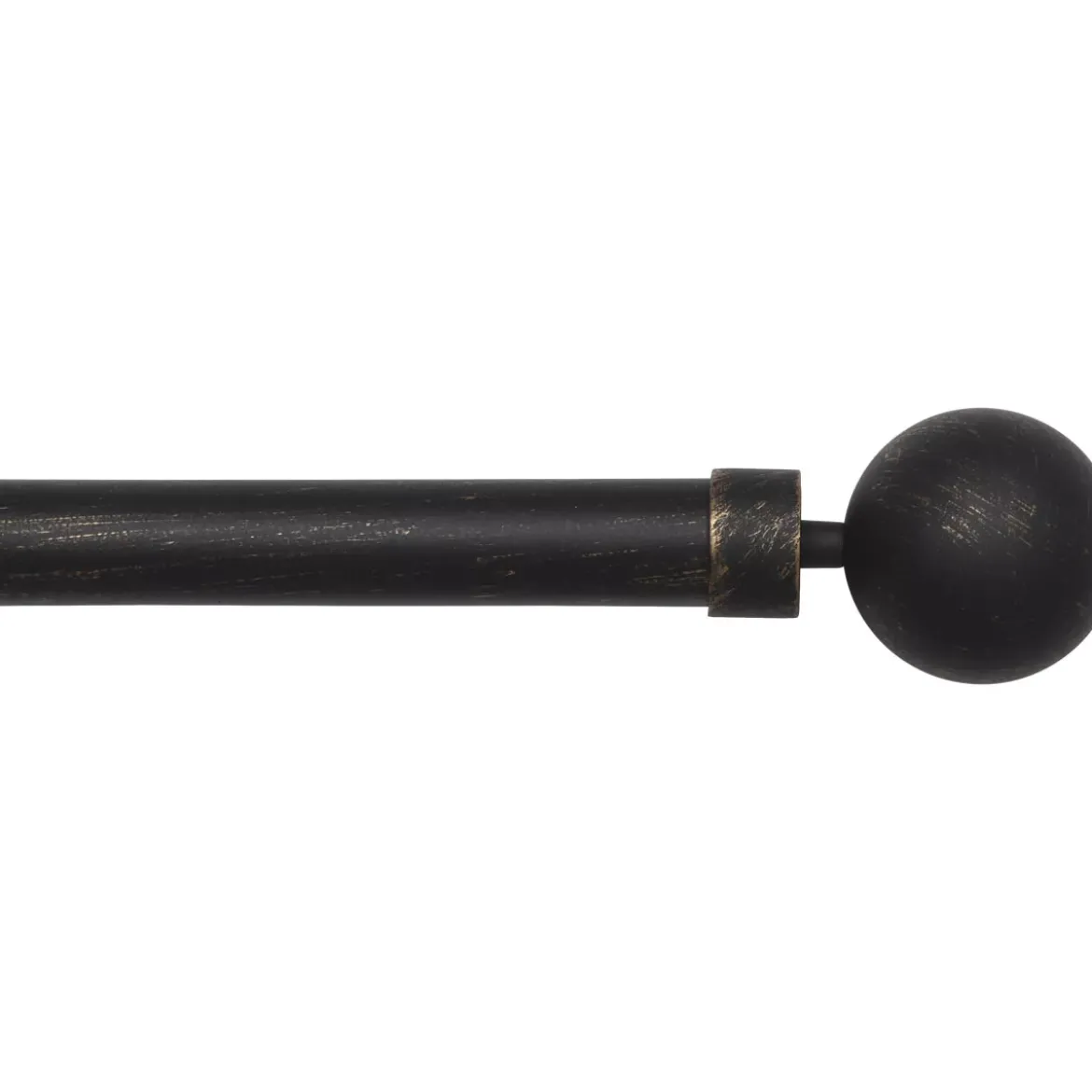 Kit di asta per tenda estensibile (L210 - L380 cm / D28 mm) Gaïa Nero e oro