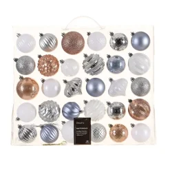 Kit di decorazioni di Natale Maisonette au Pôle Nord Rosa scintillate