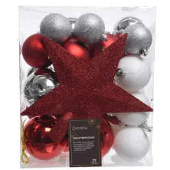 Kit di decorazioni di Natale Novae mix Bianco / Rosso