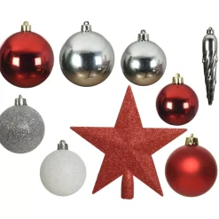 Kit di decorazioni di Natale Novae mix Bianco / Rosso