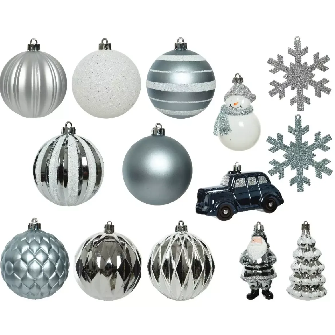 Kit di decorazioni di Natale Tradition Celeste/Bianco/ Blu notte