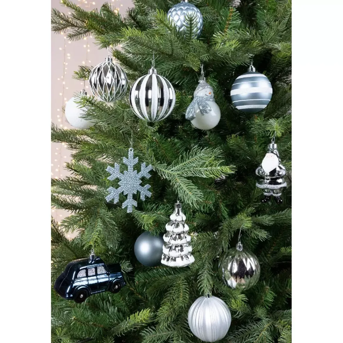 Kit di decorazioni di Natale Tradition Celeste/Bianco/ Blu notte