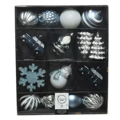 Kit di decorazioni di Natale Tradition Celeste/Bianco/ Blu notte