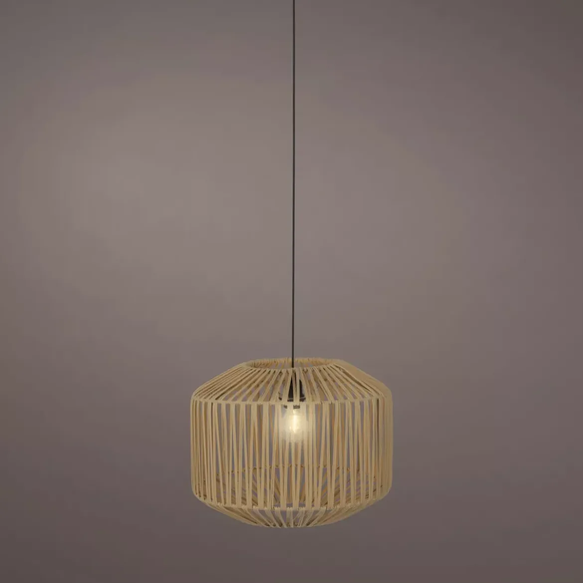 Lampada a sospensione da giardino con 15 LED (D40 cm) Naxos Naturale