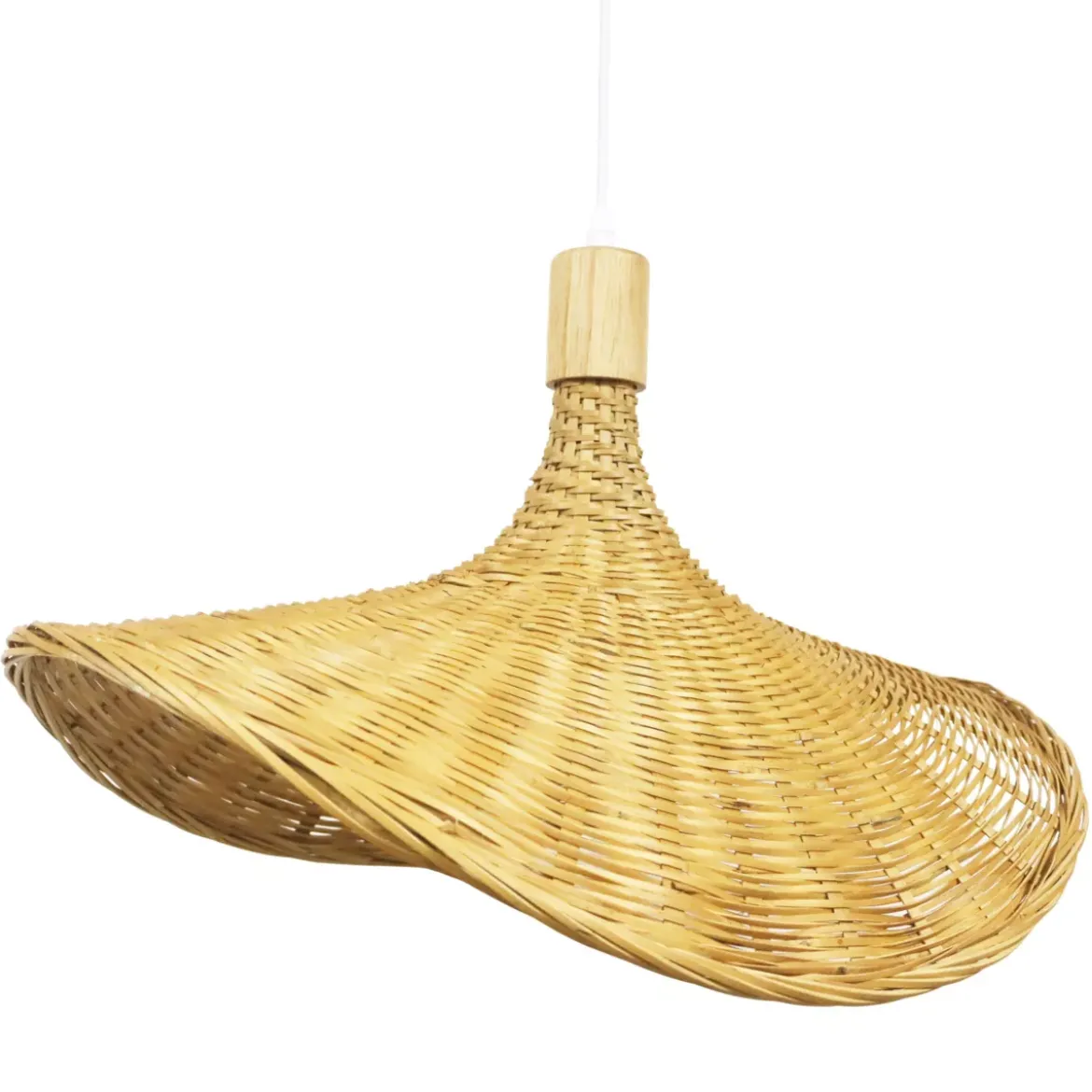 Lampada a sospensione in bambù (D55 cm) Kalahari Naturale