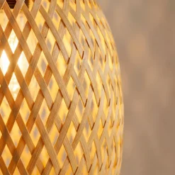 Lampada a sospensione in bambù (H35 cm) Fuengirola naturale