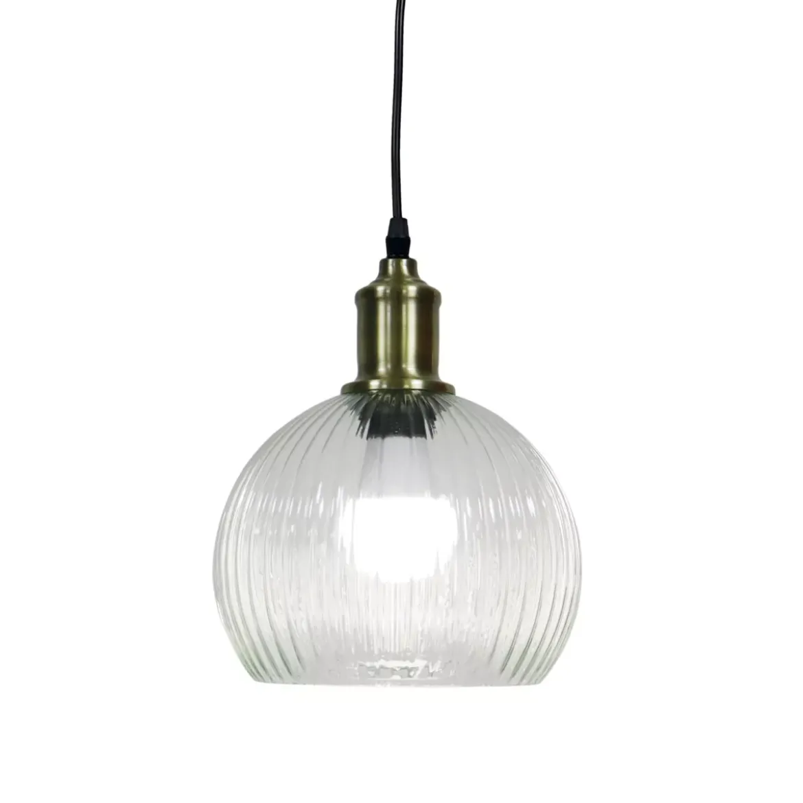 Lampada a sospensione in vetro (D20 cm) Velden Trasparente