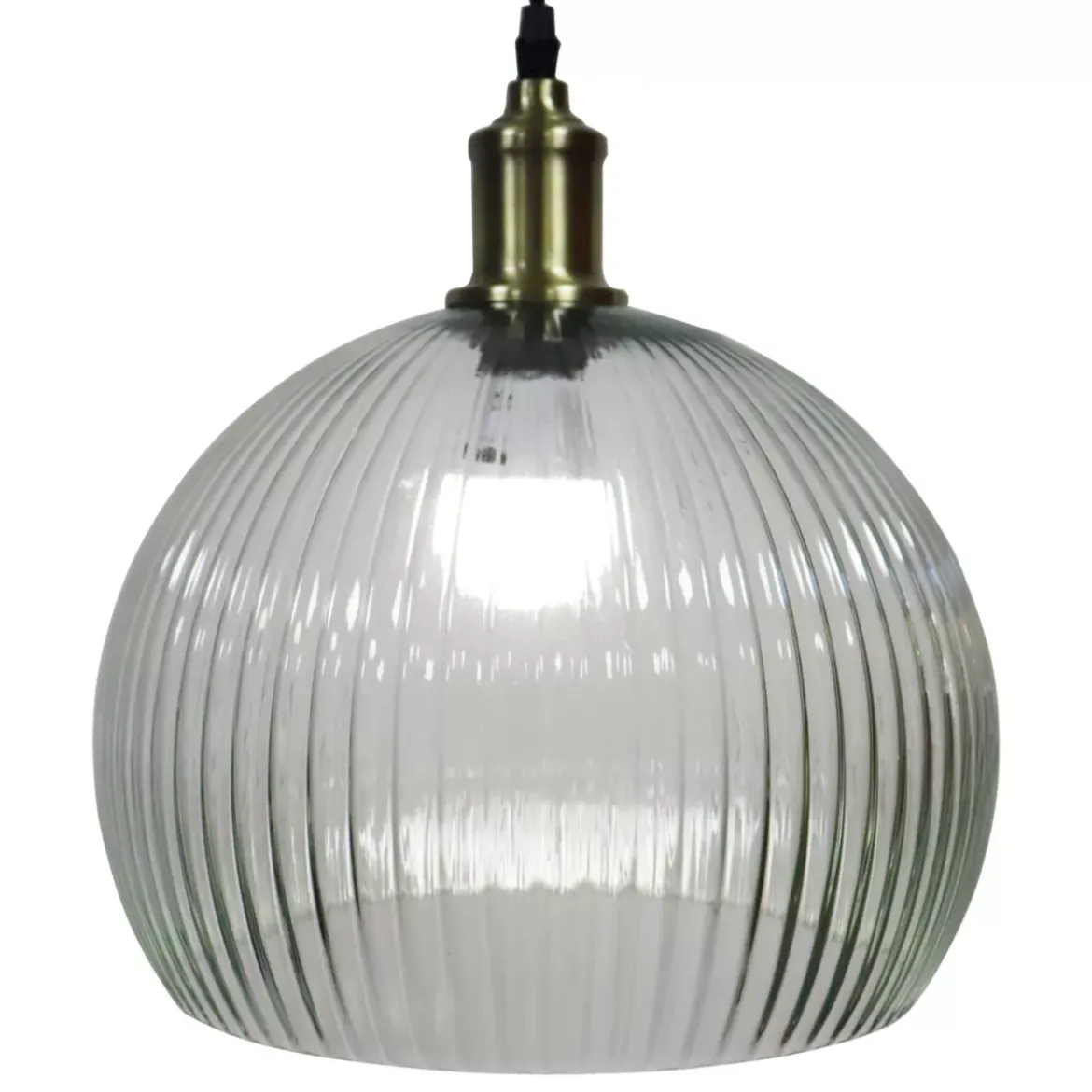 Lampada a sospensione in vetro (D30 cm) Velden Trasparente