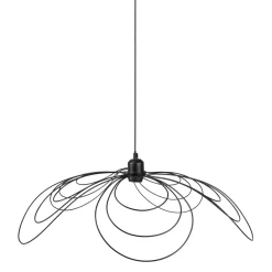 Lampada a sospensione petalo metallo (D68 cm) Margaux Nero