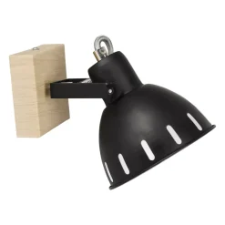 Lampada da parete orientabile in metallo (14 x 17 cm) Studio Nero