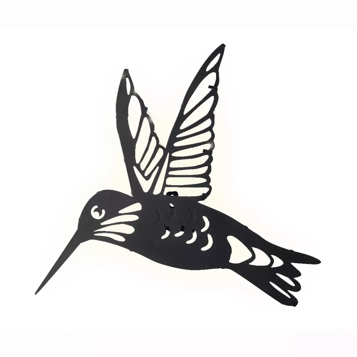 Lampada da parete solare in metallo (L31,5 cm) Colibrì Nero
