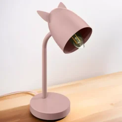 Lampada da scrivania bambini (H31 cm) Orecchie Rosa