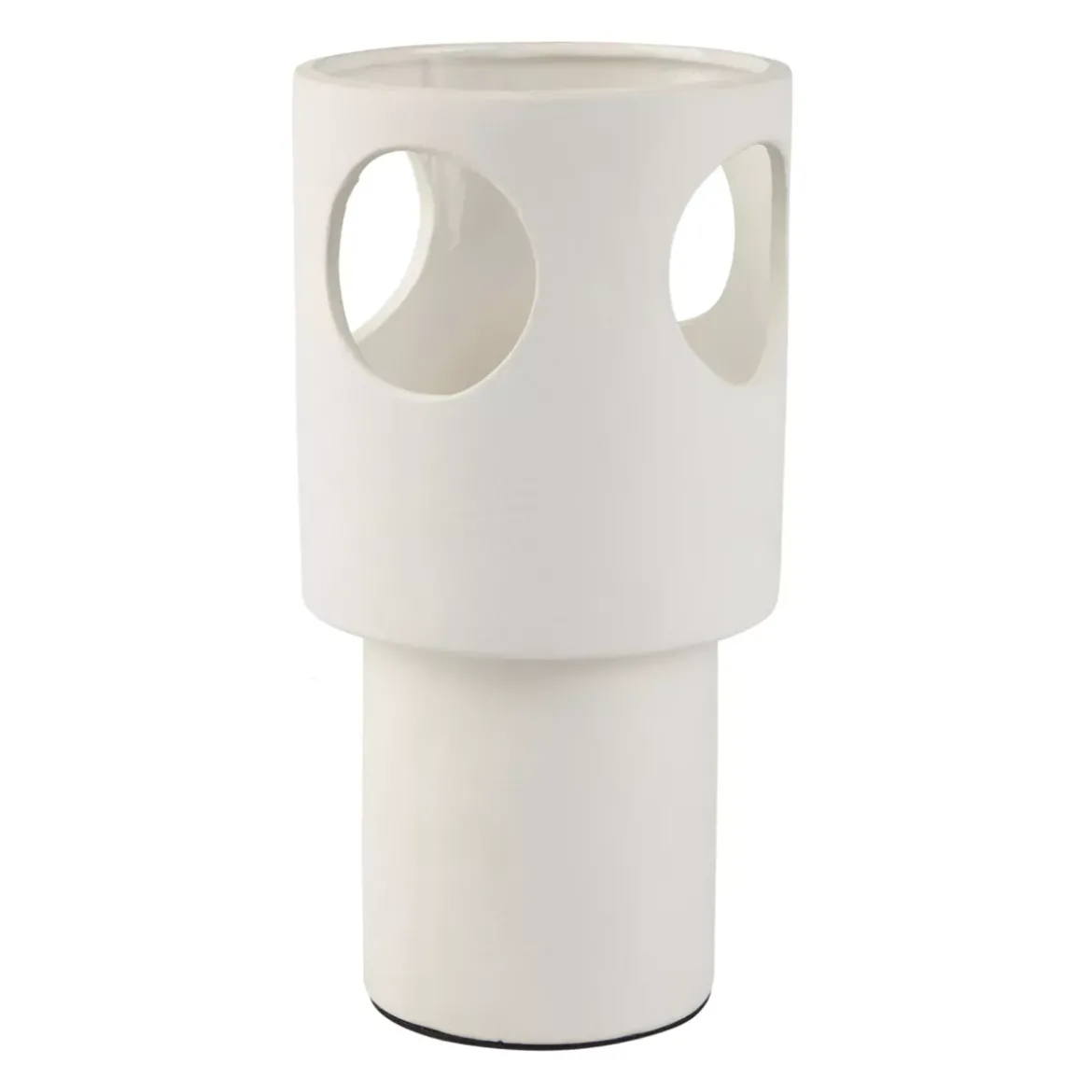 Lampada da tavolo in Ceramica (H27 cm) Nova Bianca