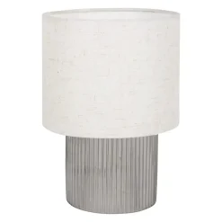 Lampada da tavolo in vetro (H22 cm) Delia Nero