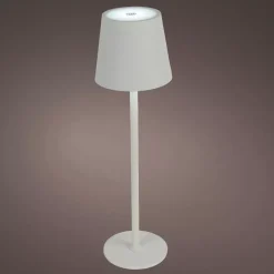 Lampada da tavolo senza fili ricaricabile USB 48 LED (H37 cm) Brooklyn Bianco