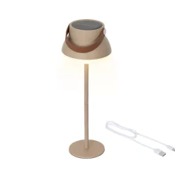 Lampada da tavolo solare 100 lumen (H36 cm) Tokyo Beige
