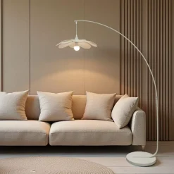 Lampada da terra design petalo (H156 cm) Teruel Beige