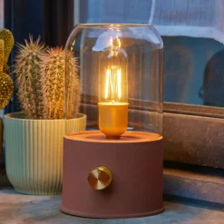 Lampada decorativa senza fili ricaricabile USB (H20 cm) Terracotta