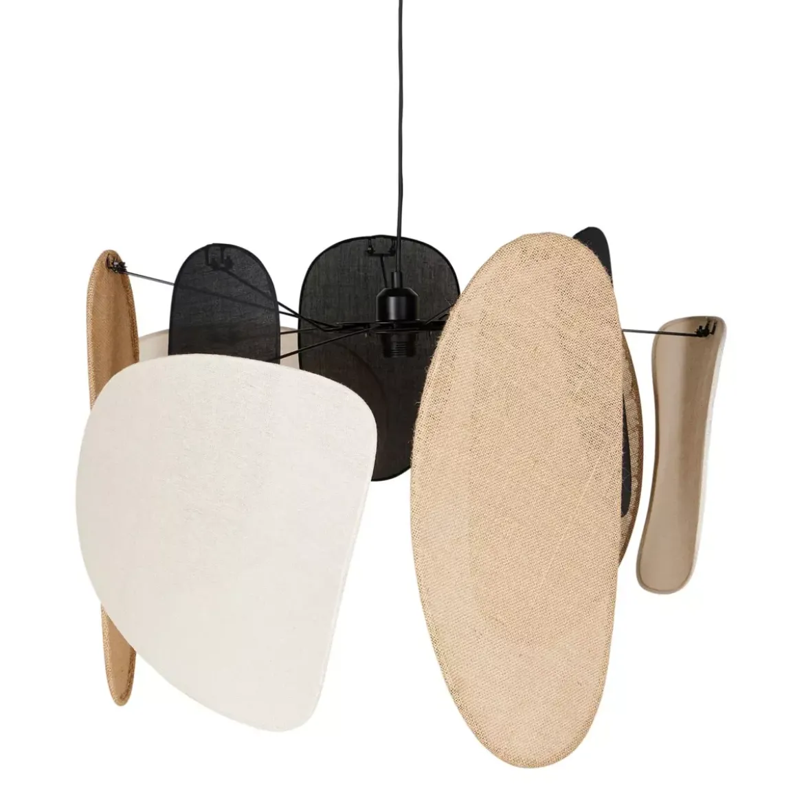 Lampadario a sospensione in juta (D66 cm) Almeria Beige