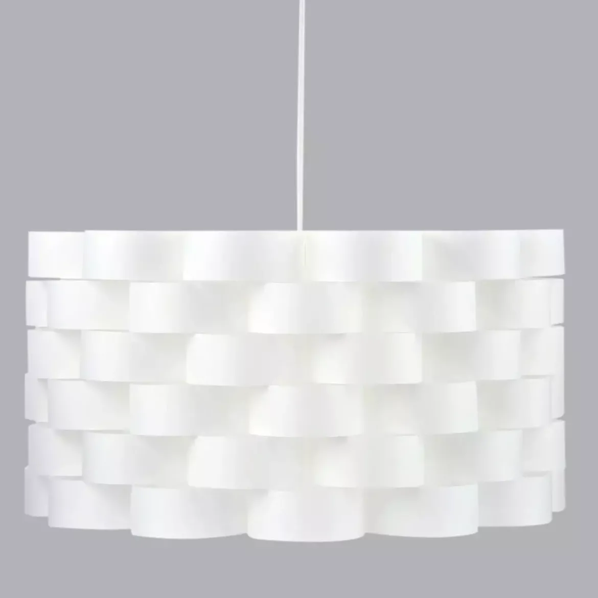 Lampadario a sospensione origami (D32 cm) Moki Bianco