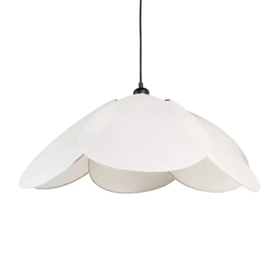 Lampadario a sospensione tessuto Petalo (D69 cm) Beige