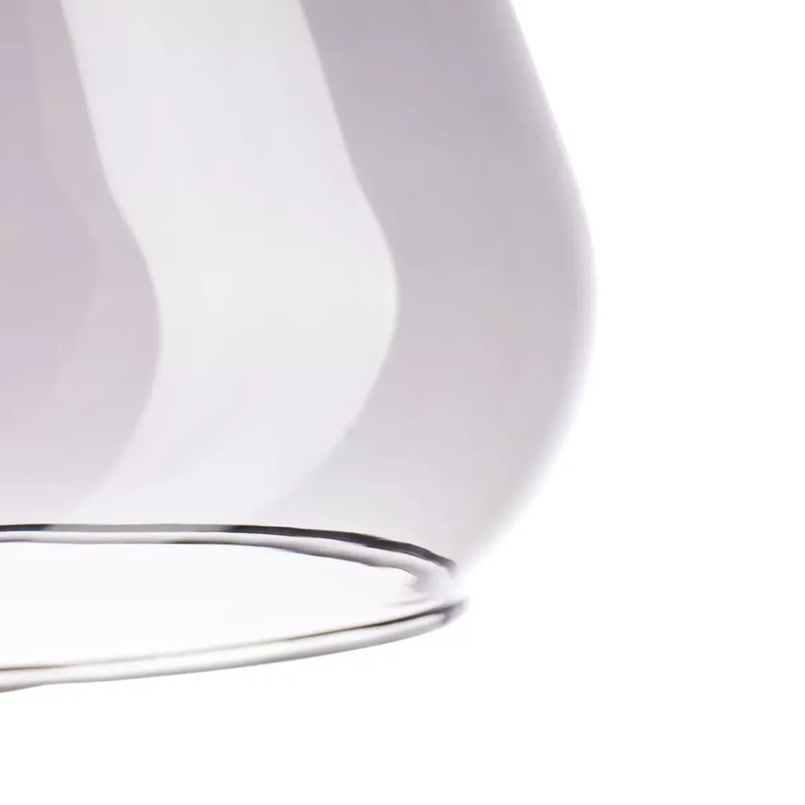 Lampadario a sospensione vetro (D24 cm) Dulcia Nero