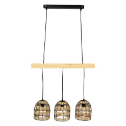 Lampadario bambù (60 cm) Domo Naturale