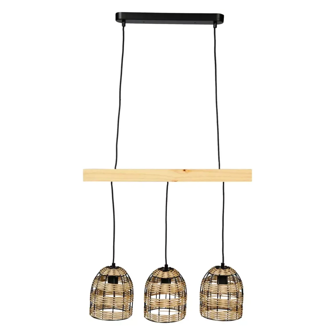 Lampadario bambù (60 cm) Domo Naturale