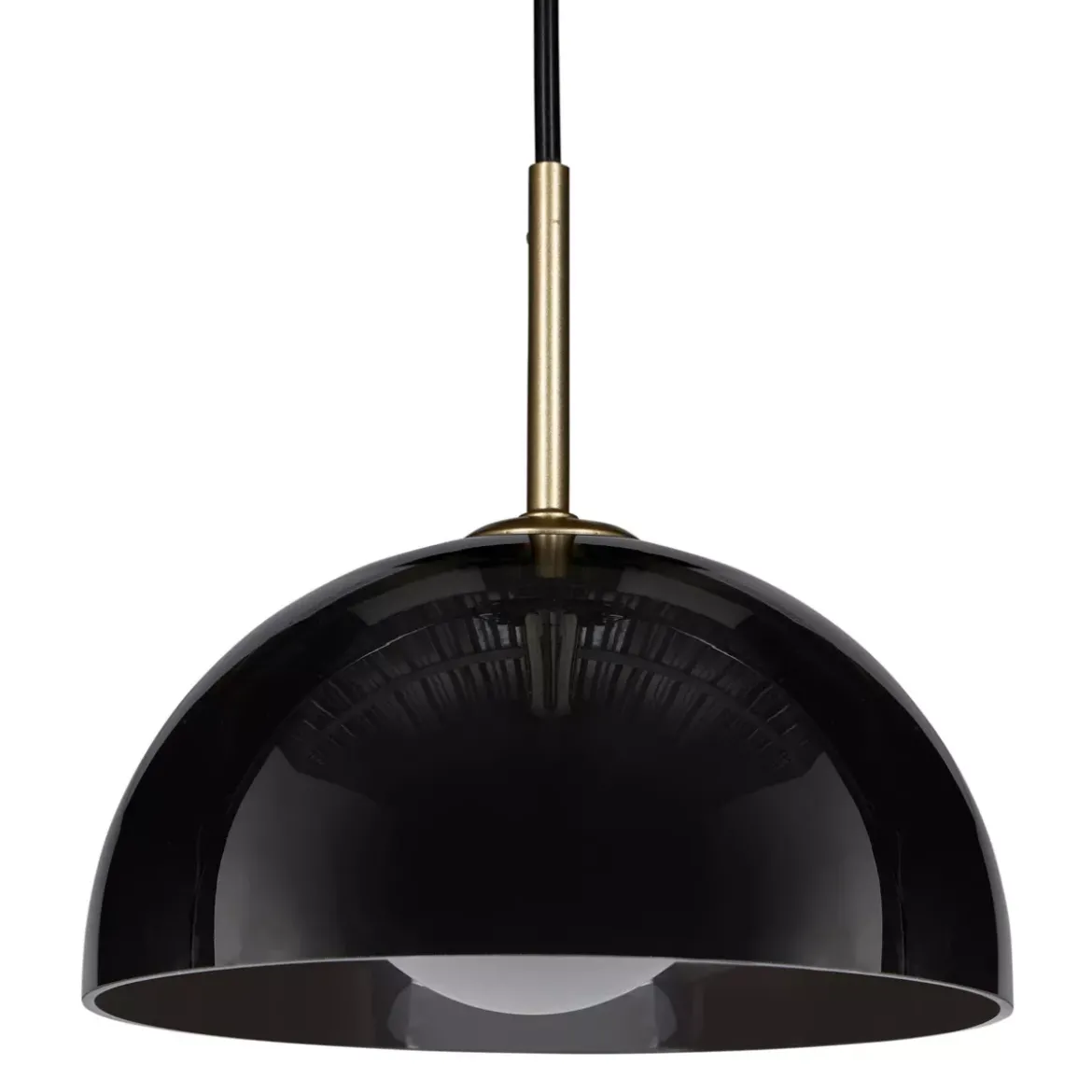 Lampadario in vetro (D20 cm) Luméa Nero