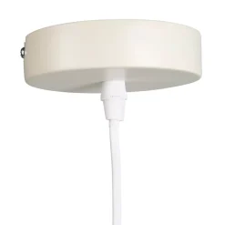 Lampadario rotondo metallo (D29,5 cm) Colisée Bianco